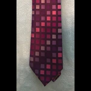 BCBG Purple & Pink Squares Tie